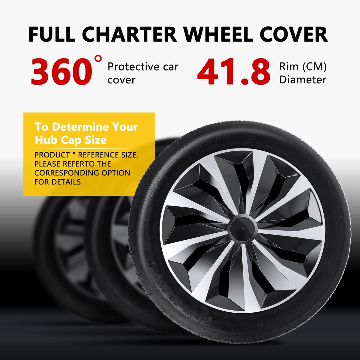 16" Gloss Black Hubcaps Wheel Covers For 2011-2013 Corolla Steel Wheels - Set Of 4
