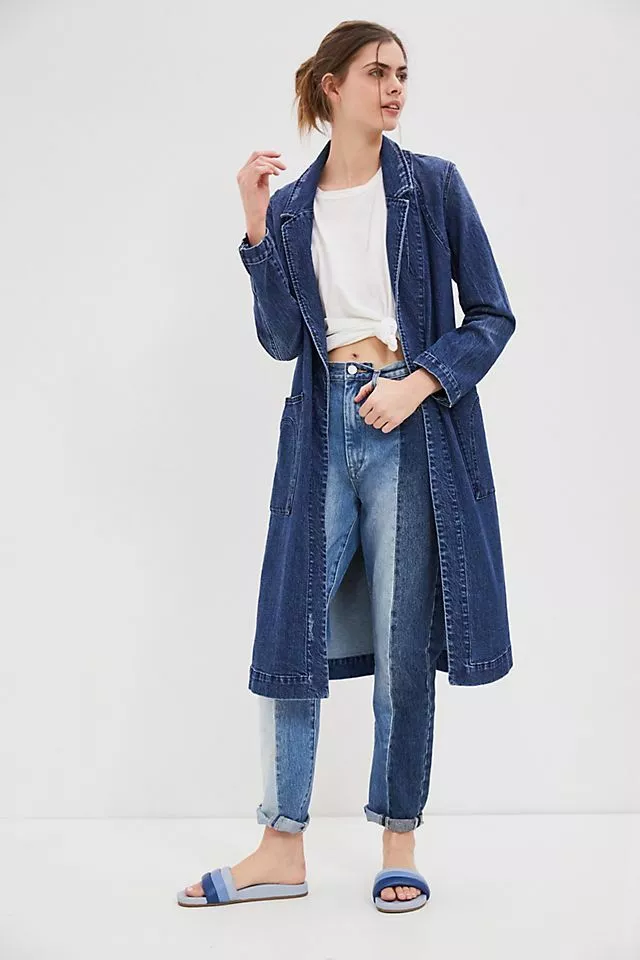 Duster jean cheap jacket