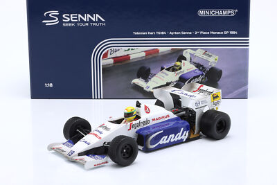 Ayrton Senna Toleman Hart TG184 #19 2nd Monaco GP Formel 1 1984 1:18 Minichamps