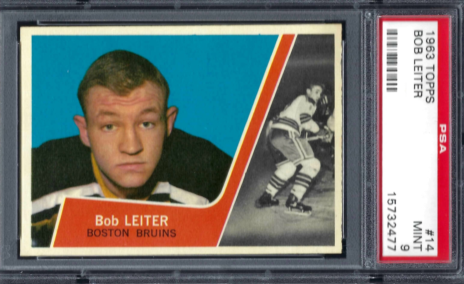 Bob Leiter #14 (Hockey Cards 1963 Topps) — is it worth grading?