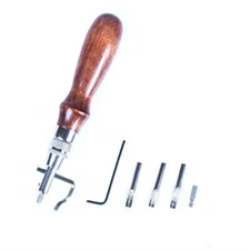 Adjustable Leather Stitching Groover Edge Bevelers Leathercraft Working Tools