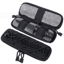 Military Tactical Molle Pouch Knife Sheath Waist Pack EDC Tool Flashlight Holder