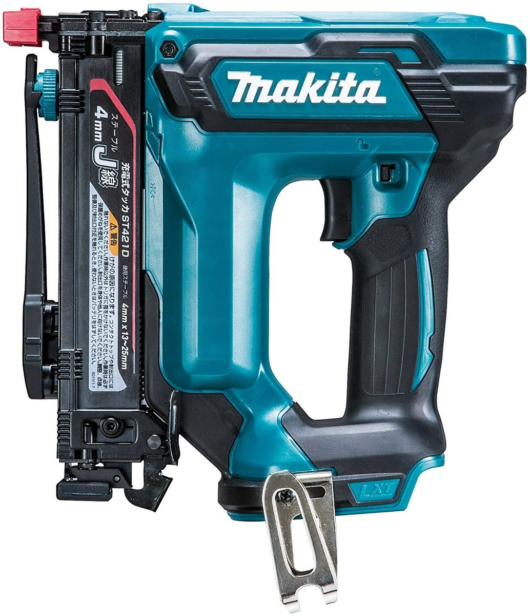 MAKITA 18V Cordless Staple Gun Tacker ST421DZK Staple pitch 4mm 