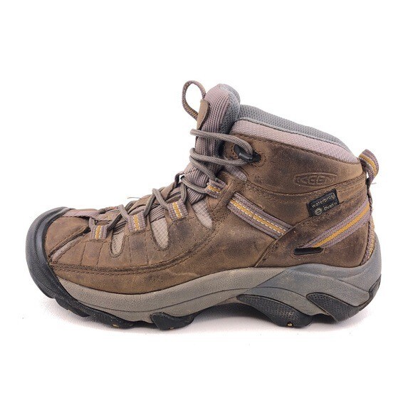 Stivali da trekking Keen Targhee II Mid da donna taglia 7 5 EUR 38 pelle marrone impermeabili