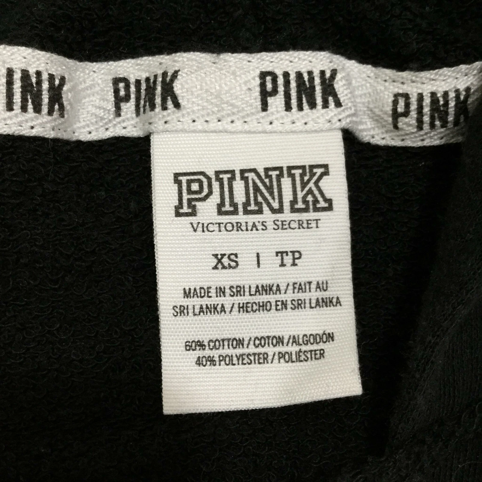 UNDERCOVER Maglione grafico Victoria's Secret nero felpa con cappuccio donna taglia XS