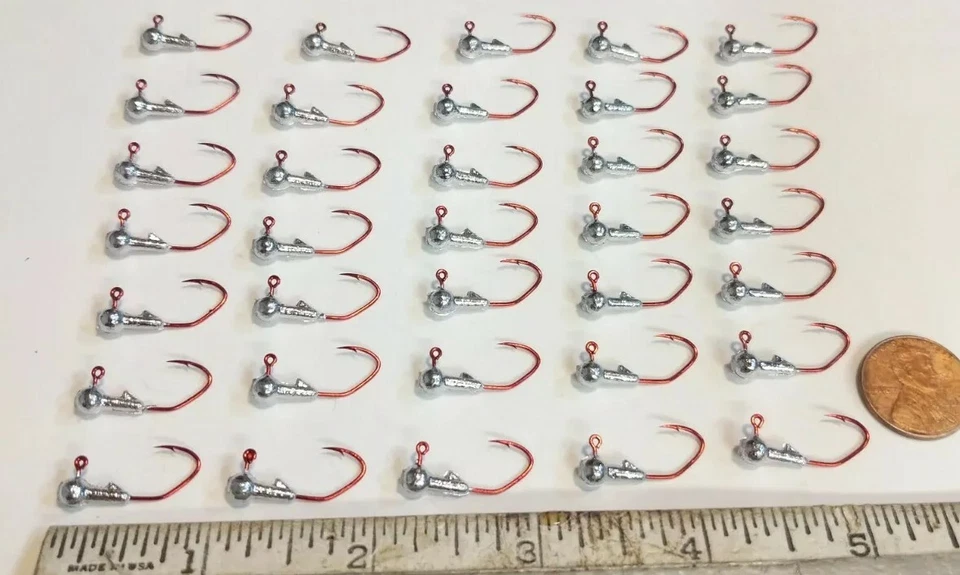 Juego de 35 piezas - Plantillas de cabeza redonda de 1/32 oz con ganchos de hoz roja VICTORY #6 Foto 3 de 4