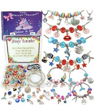 Charm Bracelet Making Kit,Jewelry Making Supplies Beads,Unicorn/Mermaid...