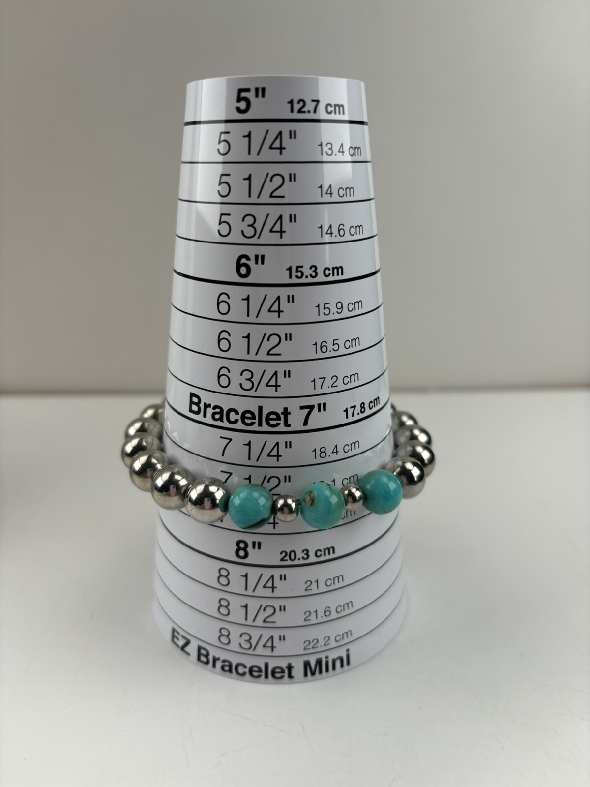 3 Pc Beaded Stretch Adjustable Bracelets Silver T… - image 6