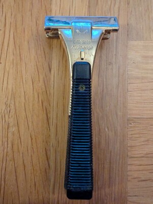 Vintage Type I 1955-64 Eversharp Hydro-magic Razor Rasierer Rasierhobel Alt 50s