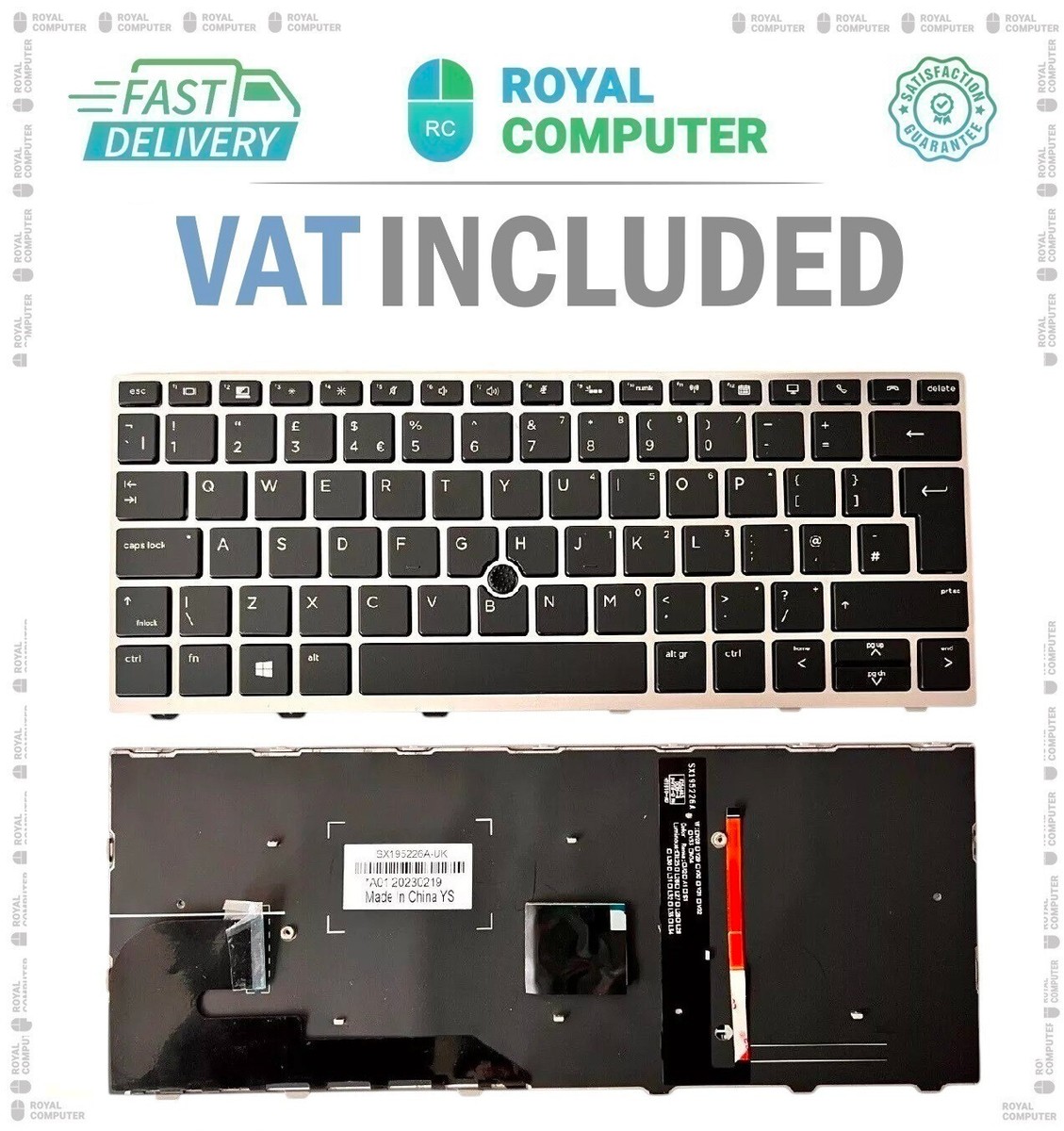 For HP EliteBook Series 830 G5 830 G6 730 G5 UK Laptop Keyboard