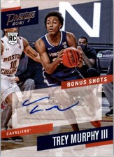 2021-22 Chronicles Draft Prestige Bonus Shots Signatures 45 Trey Murphy III Auto