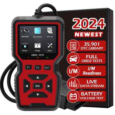 V519 OBD2 Auto Diagnose Codeleser & Spannungsprüfer - Motorscanner 4 Farben