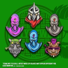 Henchmen TMNT Pin Set - Six Piece Enamel Hat ShredderTom Ryan's Studio Fan Made