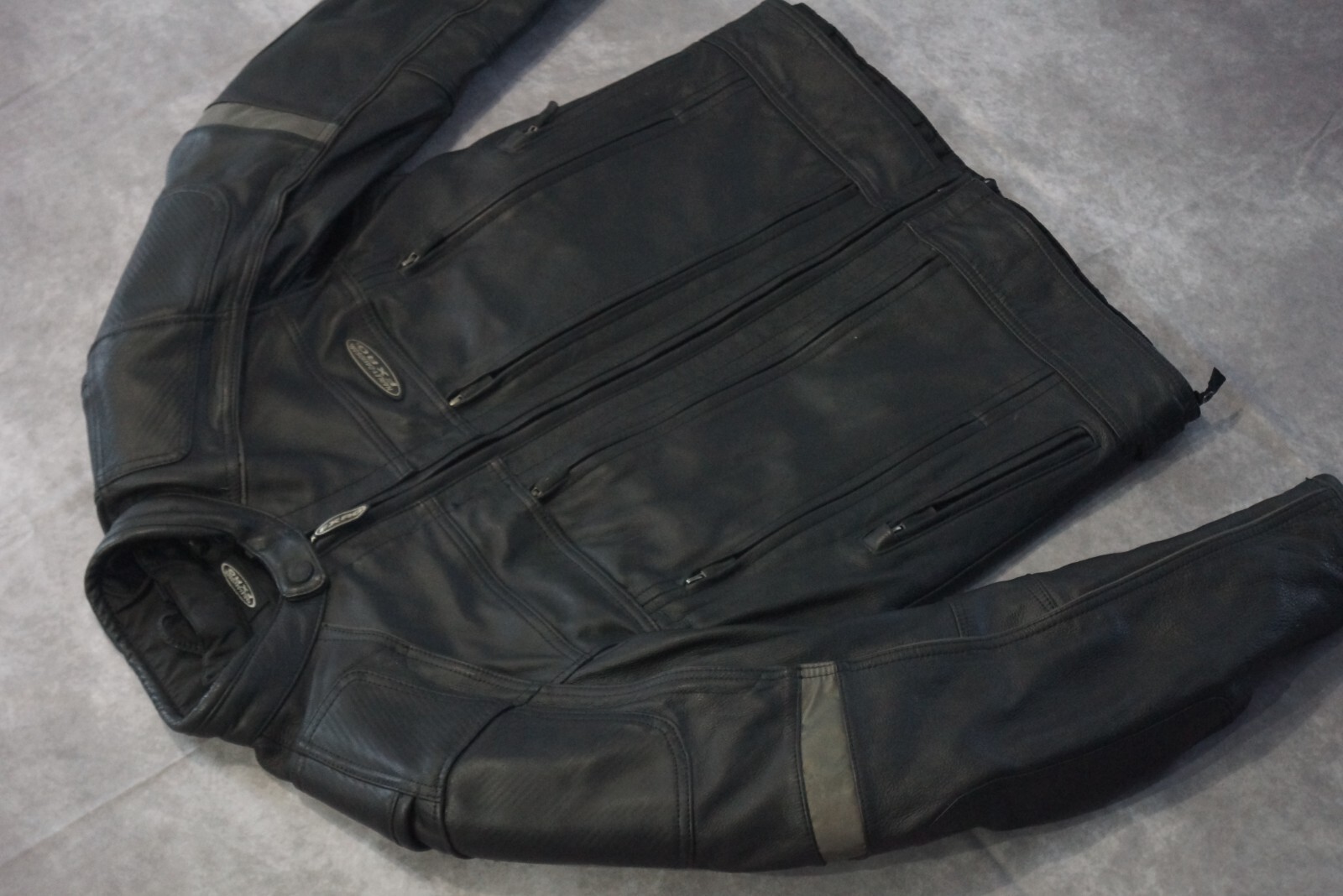 Harley Davidson Men's FXRG Black Leather Jacket Pockets Armor M 3in1 98040-12VM image 3