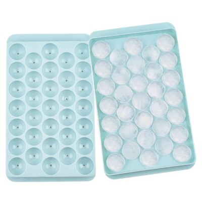 Eiswürfelform mit Deckel, 33 Gitter Eiskugel Maschine Form Rund Einfach Lösen UK