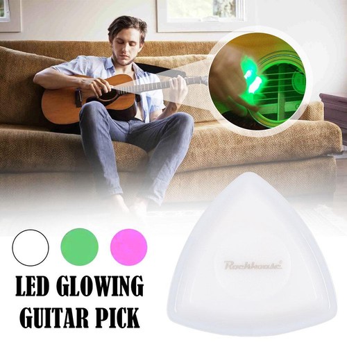 LED Glowing Guitar Pick-Touch Luminous Electric Guitar Ukulele Bass PlectrumHOT - Picture 2 of 13