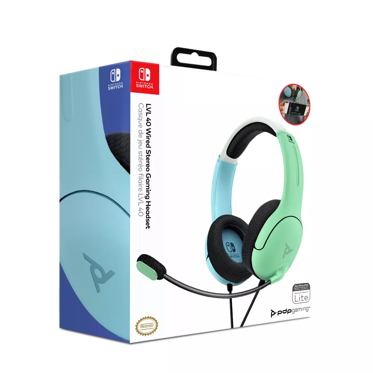 Nintendo Switch PDP LVL40 Wired Gaming Headset w/ Noise Cancelling