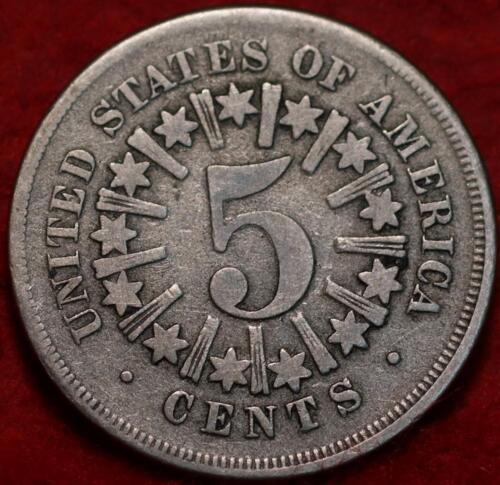 1867 Philadelphia Mint Shield Nickel - Photo 1 sur 2