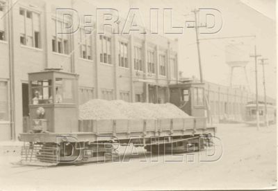 8K954 RP 1940er Chicago Surface Lines Drop Side Work Car #W302