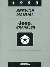 1999 Jeep Wrangler Shop Service Repair Manual Book Engine Drivetrain Electrical