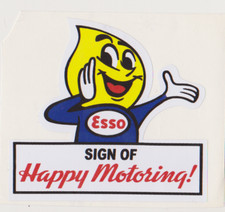 esso happy - autocollant stickers