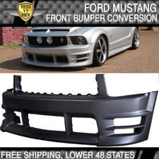 Fits 05-09 Ford Mustang V6 Racer Style Front Bumper Cover Conversion Kit