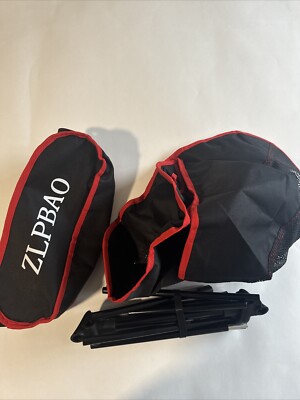 S161 ZLPBAO Campingstuhl Rot Schwarz