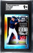 2018 Panini Contenders Optic #5 Kyle Tucker HOLO SILVER PRIZM SGC 9 MINT RC