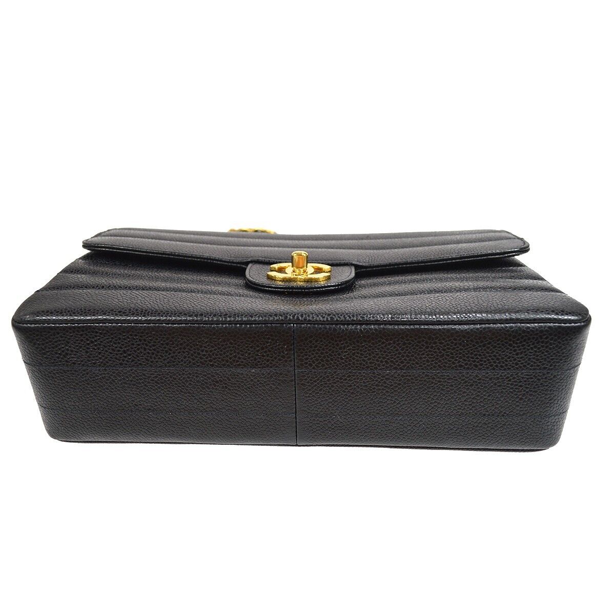 Chanel Black Calfskin Medium Classic Single Flap Double Chanel Black Calfskin Medium Classic Single Flap Double
