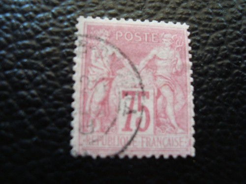 Timbre France N°81 - 75c Rose Type Sage - Avant 1900 - Superbe Nuance