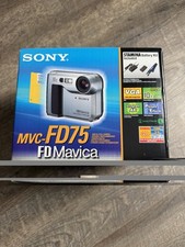 Sony Mavica MVC-FD75 0.4MP Digital Camera - Silver and Black