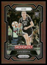 2024 Panini Prizm Monopoly WNBA #40 Kate Martin Brown Prizms #/249