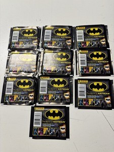 World Of BATMAN Pack Sticker Cards 2016 PANINI lot of 10