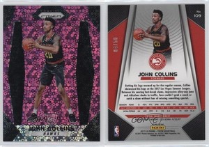2017-18 Panini Prizm Fast Break Pink Prizm /50 John Collins #109 Rookie RC