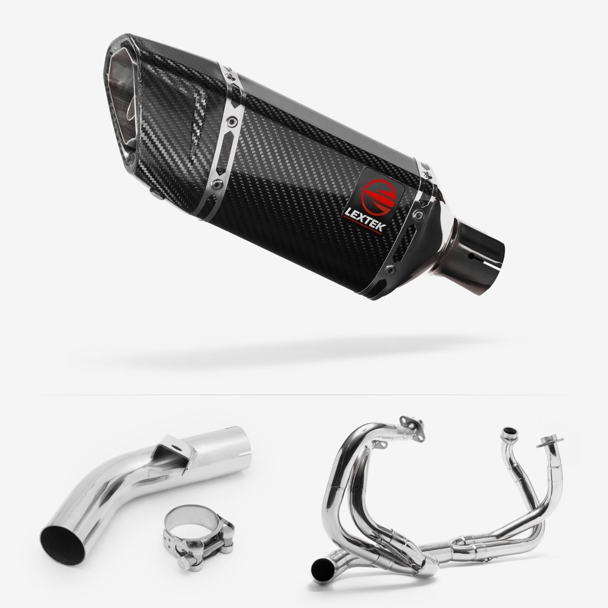 Lextek Carbon Fibre SP11C 200mm Exhaust System Silencer Complete Exhaust System