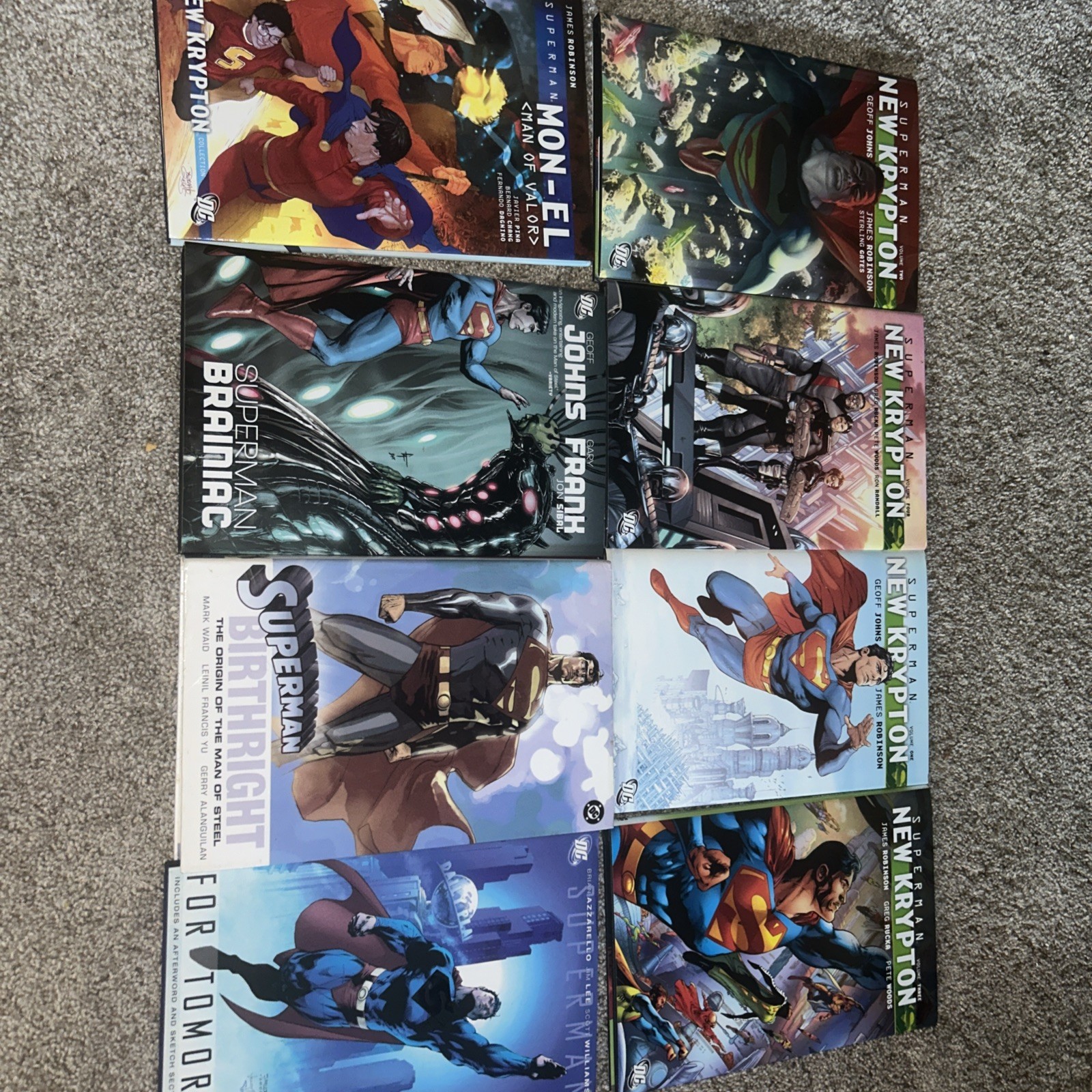 Superman: New Krypton LOT , Birthright, For Tomorrow, Brainiac 