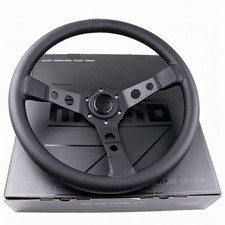 Momo Prototipo P5 Black Edition 350mm Genuine Leather Deep Dish Steering Wheel
