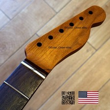 Vintage 21 Fret Roasted Maple  Rosewood Tele Neck Nitro Satin Fits Fender vTR1G