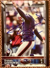 Stephen Gostkowski New England Patriots 2015 Topps Signed Auto Autograph Card