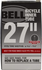Bell Standard Bicycle Inner Tube, 27" x 1 1/8" - 1 1/4", Schrader Valve