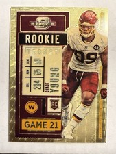 2020 Panini Contenders Optic #67 Prizm Rookie Ticket Gold Vinyl Chase Young 1/1 