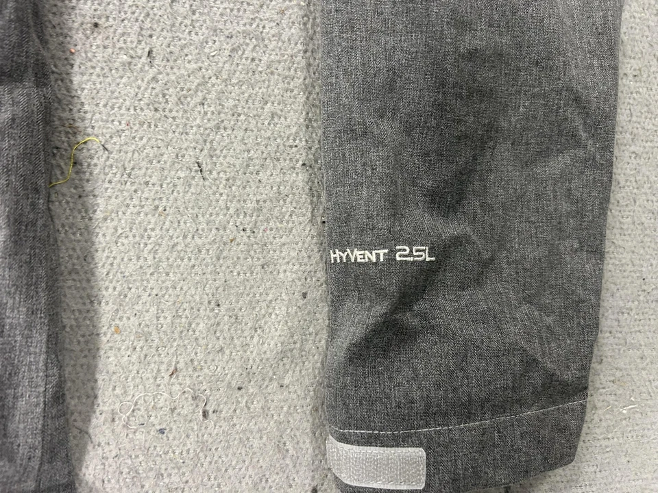 Chaqueta para mujer The North Face gris medio HyVent 2,5 L con capucha con capucha para lluvia al aire libre Foto 3 de 4