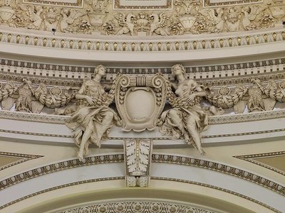 Washington DC Library of Congress Main Reading Room Dome Sculpture 2007