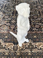 Original Ottmar Hörl - Erdmännchen Skulptur 49cm- Weiss 2009