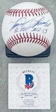 MIGUEL CABRERA W/AL MVP 2012-13 LICENSED BECKETT AUTHENTICATED SIGNED BASEBALL