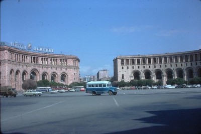 Yerevan Republic Square Hotel Armenia Original 35mm Film Slide