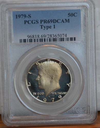 1979-S Type 1 Clad Kennedy Half Dollar PCGS PR69DCAM NO SILVER
