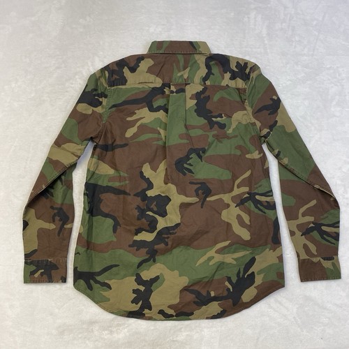Ralph Lauren Boys Size XL Woodland Camo Oxford Long Sleeve Button Up Shirt NWT - Picture 7 of 10