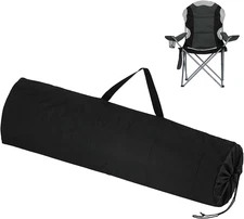 Camping Chair Bag Replacement, Black Portable Folding Chair Bag with Shoulder St