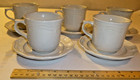 5 Sets Pfaltzgraff Poetry Blue Rose Glossy Cups & Saucers Coffee Tea 1 has FLAWS — photo 2